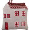 House Knitted Lambswool Floor Cushion, Pink - Decorative Pillows - 1 - thumbnail