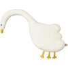 Greta Lambswool Stuffed Goose, White - Decorative Pillows - 1 - thumbnail