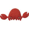 Crabby Lambswool Stuffed Crab, Orange - Decorative Pillows - 1 - thumbnail