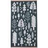 Forest Tree Jacquard Cotton Bath Towel, Green - Towels - 1 - thumbnail