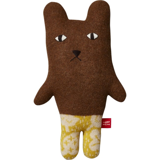 Barry Lambswool Stuffed Bear, Brown