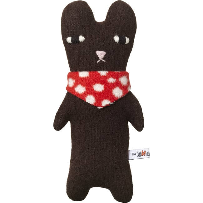 Bibi Lambswool Stuffed Bear, Brown