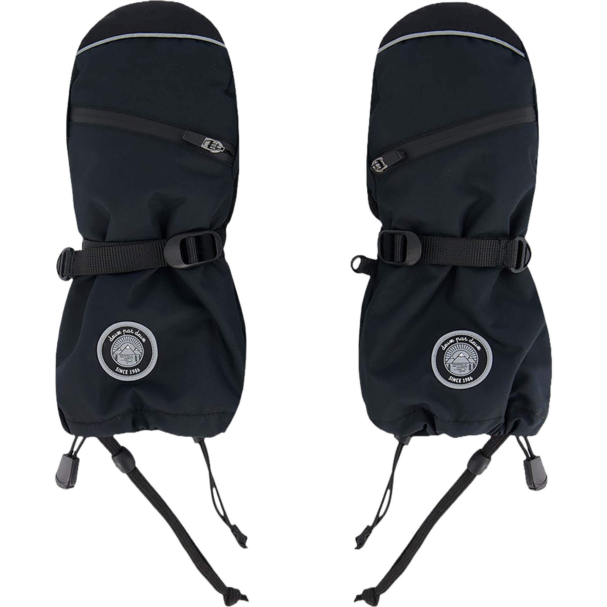 Water-Resistant Technical Mittens, Black - Gloves - 1