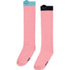 Unicorn Contrast Trim Knee Socks, Pink - Socks - 1 - thumbnail