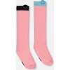 Unicorn Contrast Trim Knee Socks, Pink - Socks - 3