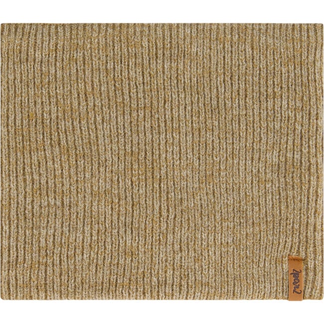 Mid-Season Braided Rib Knit Neck Warmer, Taupe