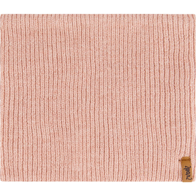 Mid-Season Braided Rib Knit Neck Warmer, Dusty Pink