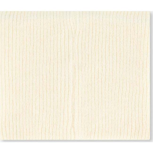 Mid-Season Braided Rib Knit Neck Warmer, Off-White - Scarves - 3