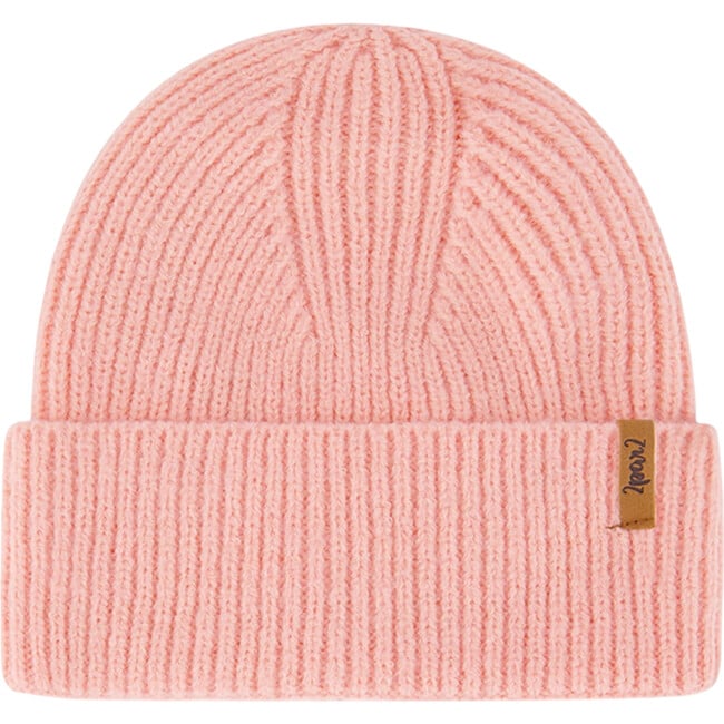 Mid-Season Braided Rib Knit Hat, Pink