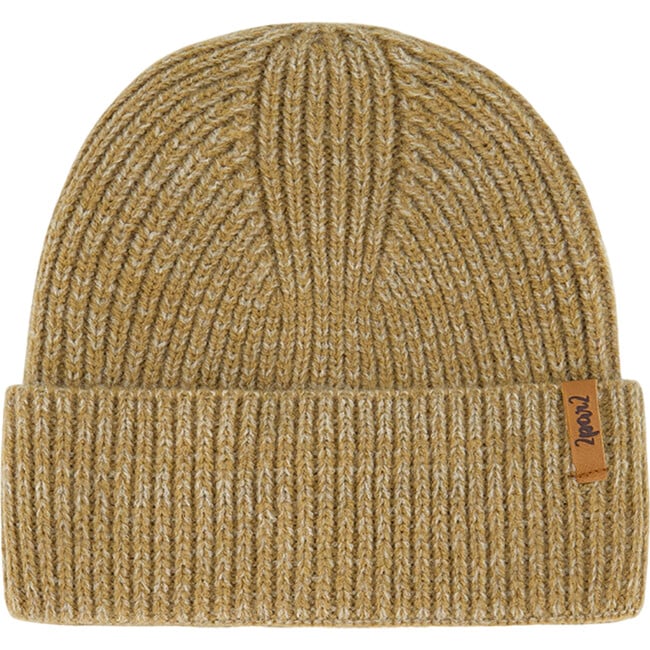 Mid-Season Braided Rib Knit Hat, Taupe