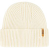 Mid-Season Braided Rib Knit Hat, Off-White - Hats - 1 - thumbnail