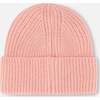 Mid-Season Braided Rib Knit Hat, Pink - Hats - 3