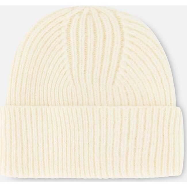 Mid-Season Braided Rib Knit Hat, Off-White - Hats - 4