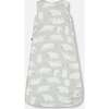 Polar Bears Print Plush Sleeveless Zipper Sleep Sack, Gray - Sleepbags - 2