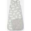 Polar Bears Print Plush Sleeveless Zipper Sleep Sack, Gray - Sleepbags - 3