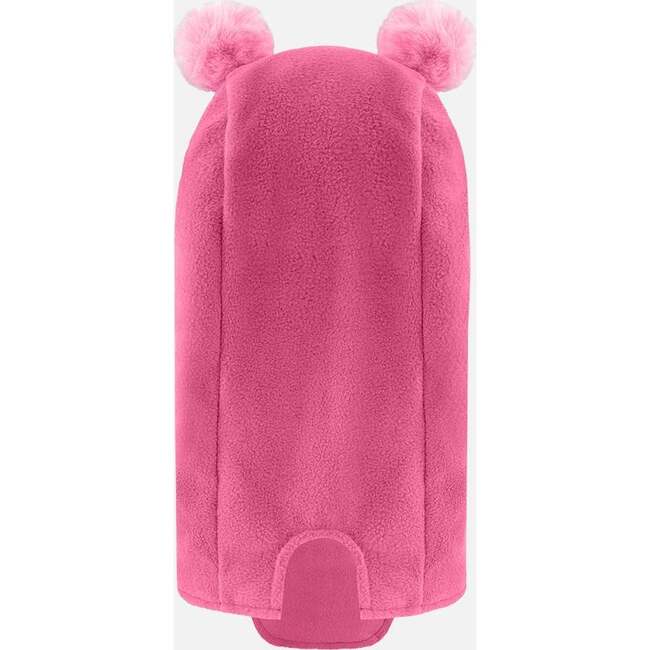 Pompom Animal Ears Oversized Balaclava, Candy Pink - Hats - 3