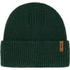 Mid-Season Braided Rib Knit Hat, Forest Green - Hats - 1 - thumbnail