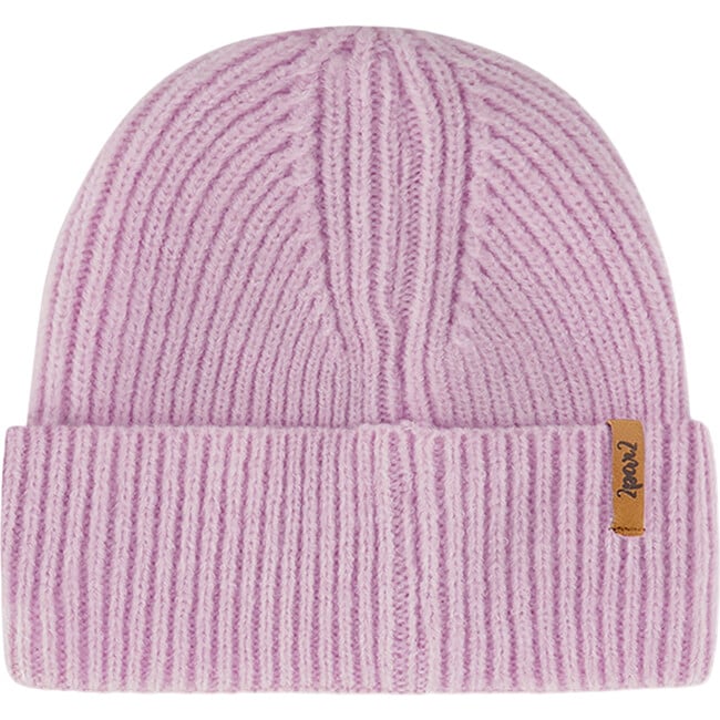 Mid-Season Braided Rib Knit Hat, Lilac