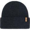 Mid-Season Braided Rib Knit Hat, Black - Hats - 1 - thumbnail