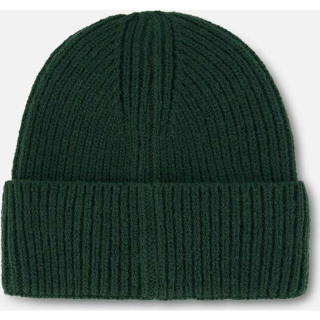 Mid-Season Braided Rib Knit Hat, Forest Green - Hats - 3