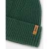 Mid-Season Braided Rib Knit Hat, Forest Green - Hats - 4