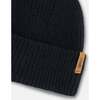 Mid-Season Braided Rib Knit Hat, Black - Hats - 5