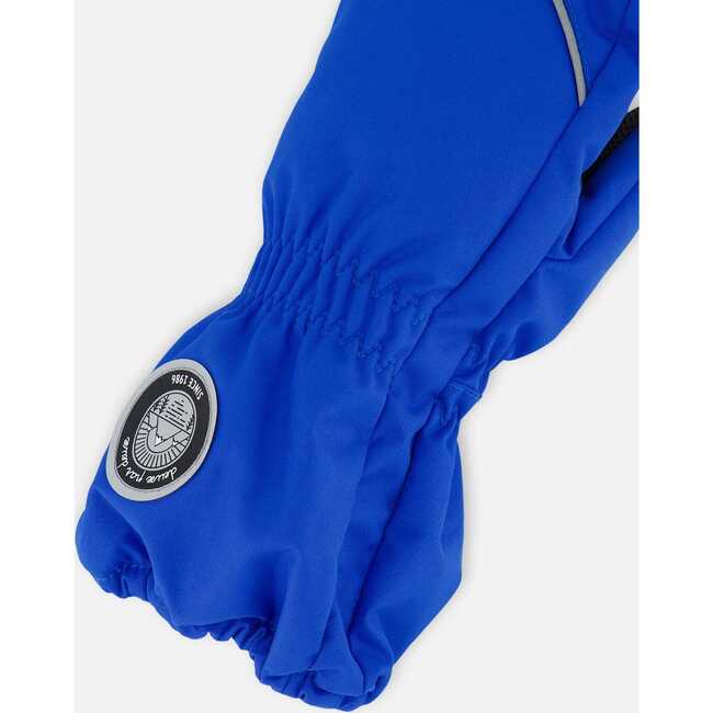 Micro-Fiber Lined Solid Mittens, Royal Blue - Gloves - 4