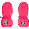 Micro-Fiber Lined Solid Mittens, Fuschia Pink - Gloves - 1 - thumbnail