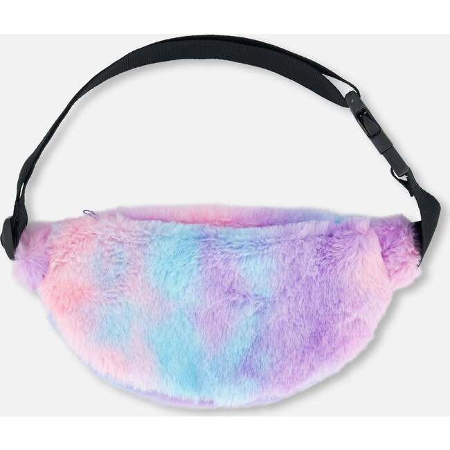 Faux Fur Adjustable Waist Strap Fanny Bag, Multicolors - Bags - 4