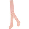 Jacquard Flowers Tights, Light Pink - Tights - 1 - thumbnail