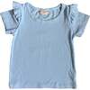 Short Sleeve Tee, Neon Blue - T-Shirts - 1 - thumbnail