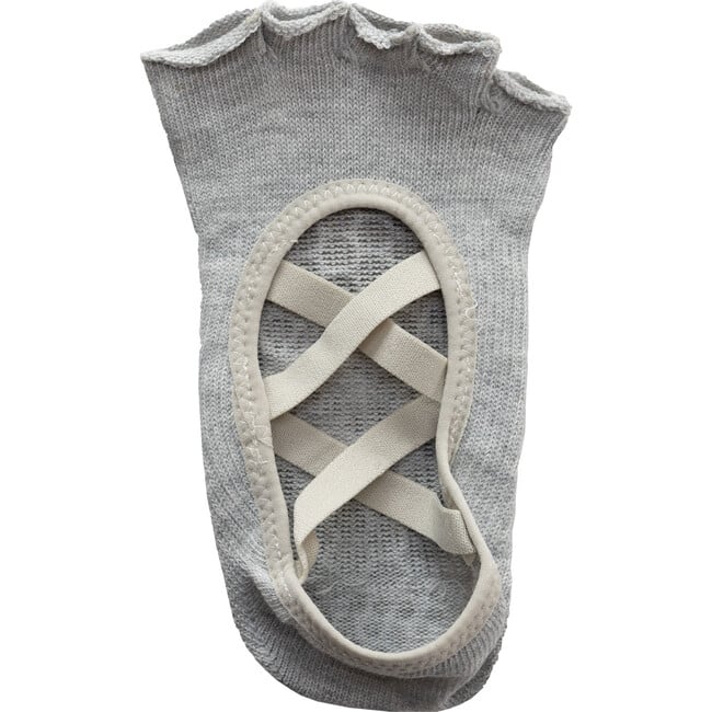 Pilates Grip sock, Light Grey