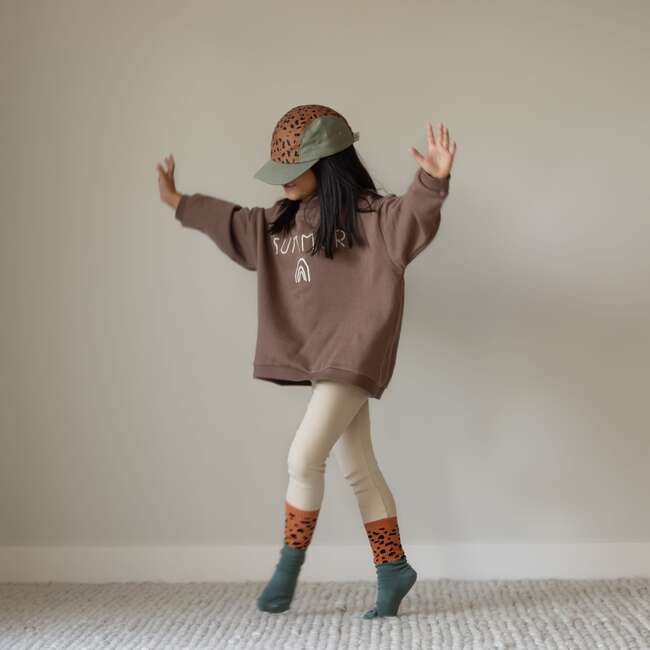 Five-Panel Hat,  Green/Cheetah - Hats - 4