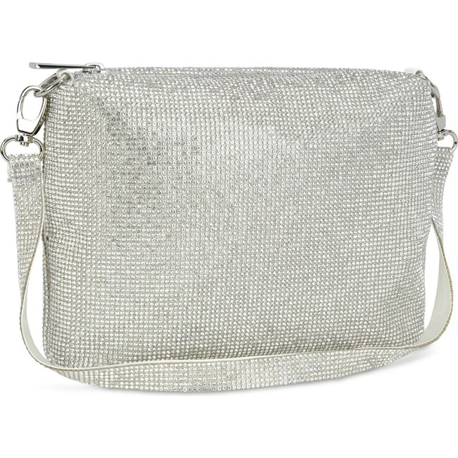 White Crystal Crossbody Bag - Bags - 3