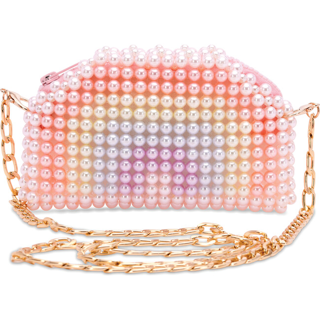 Rainbow Beaded Crossbody Bag