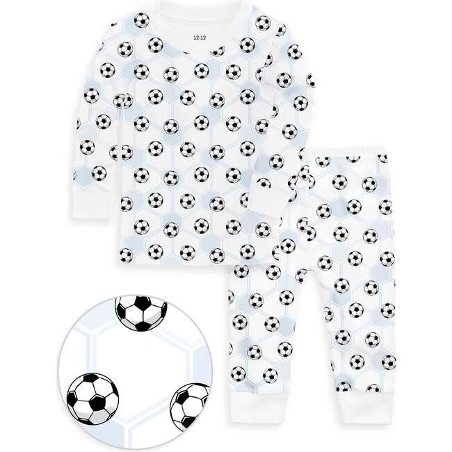 The Organic Long Sleeve Pajama Set, Soccer