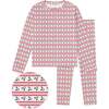 The Organic Long Sleeve Rib Set, Holly Jolly - Pajamas - 1 - thumbnail