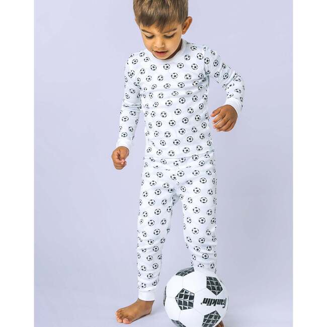 The Organic Long Sleeve Pajama Set, Soccer - Pajamas - 4