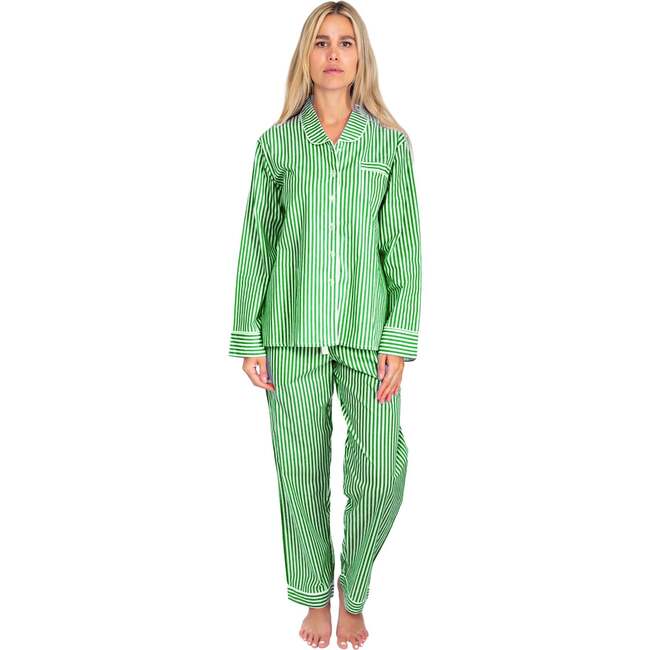 Women's Braddock Green Long PJ Set - Pajamas - 2