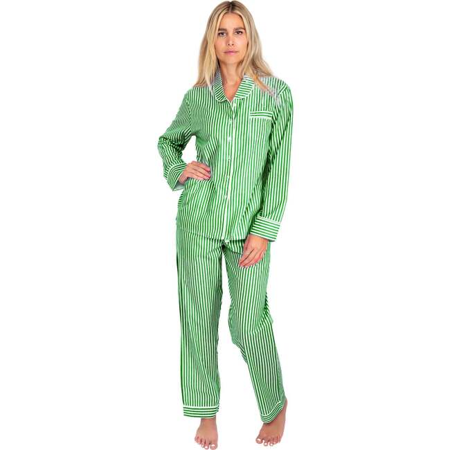 Women's Braddock Green Long PJ Set - Pajamas - 4