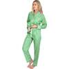 Women's Braddock Green Long PJ Set - Pajamas - 5