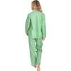 Women's Braddock Green Long PJ Set - Pajamas - 6