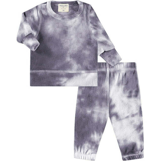 Baby Eco-Hacci Tie Dye Loungewear Set, Gray