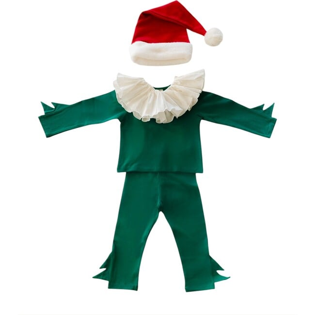 Green & Red Elf Holiday Pajama