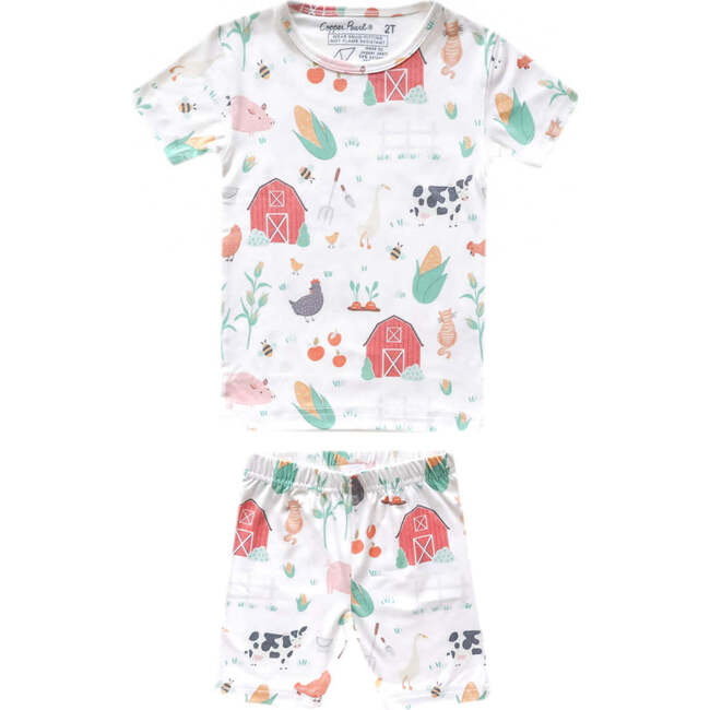 Ultra Soft Short Sleeve Two-Piece Pajama Set, Farmstead