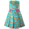 Pool Play Print Sleeveless Pleated Skirt Sundress, Blue - Dresses - 1 - thumbnail