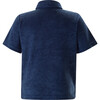 Terry Towel Short Sleeve Front Pocket Polo Shirt, Navy - Polo Shirts - 2