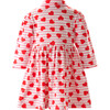 Babys Striped Heart Print Peter Pan Collar Jersey Dress, Pink - Dresses - 2