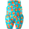 Babys Pool Play Print Sleeveless Bow Waist Playsuit, Blue - Rompers - 2