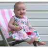Babys Botanical Floral Print Peter Pan Collar Jersey Dress, Pink - Dresses - 3